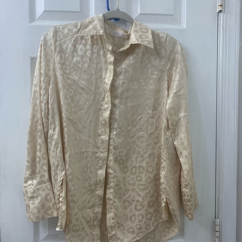 Elegant gold Leopard Print women’s Shirt